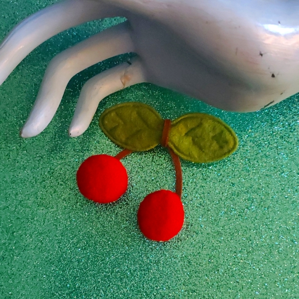 Cherry hairclip